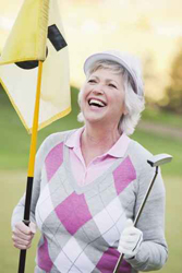50代の女性ゴルファーの画像